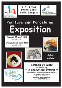  La "Jeanne d’Arc de Bruz", sous l’impulsion de notre cordée bretonne, s’engage à nos côtés en organisant une exposition « Peinture sur Porcelaine »