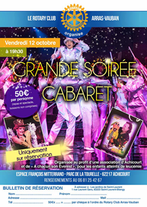 Grande soirée cabaret - Rotary Club Arras - Vauban