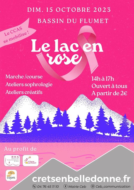 Le lac en rose
