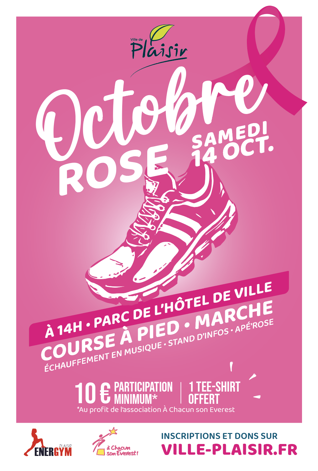 La ville de Plaisir s'engage pour Octobre Rose