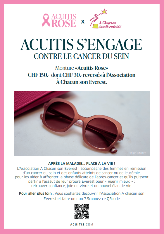 ACUITIS SUISSE S'ENGAGE POUR OCTOBRE ROSE