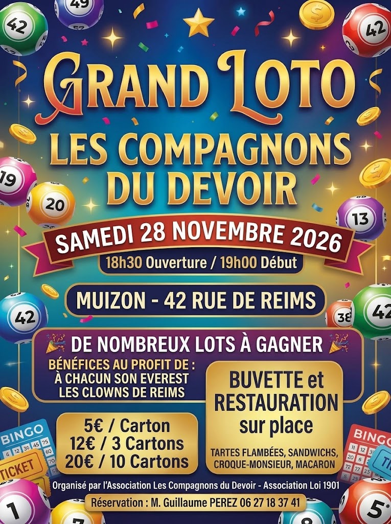 Loto caritatif - compagnons du devoir