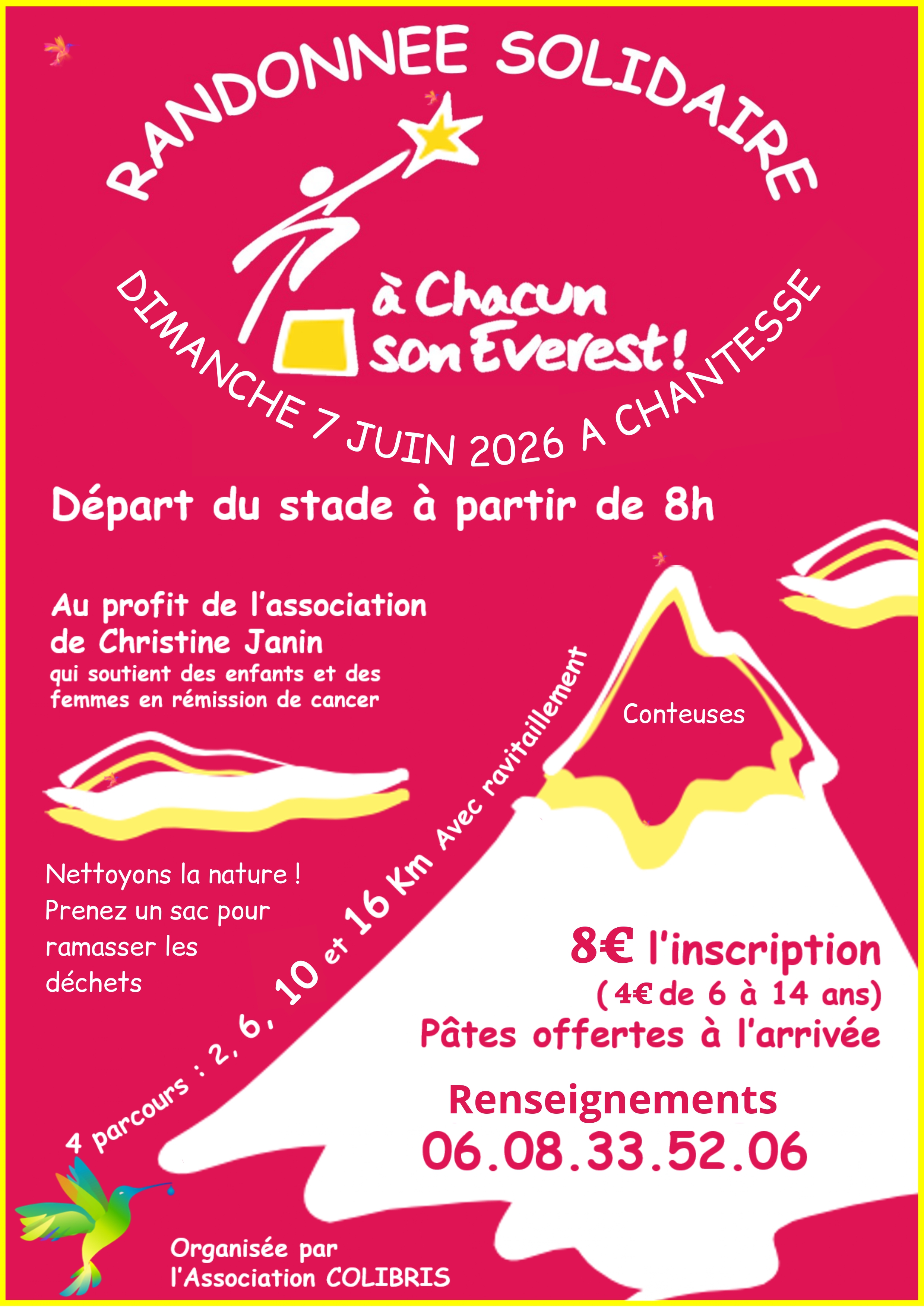 Randonnée solidaire à Chantesse