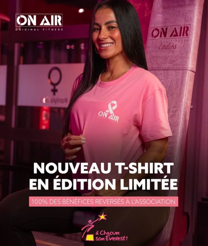 T-shirts solidaires chez On Air Fitness