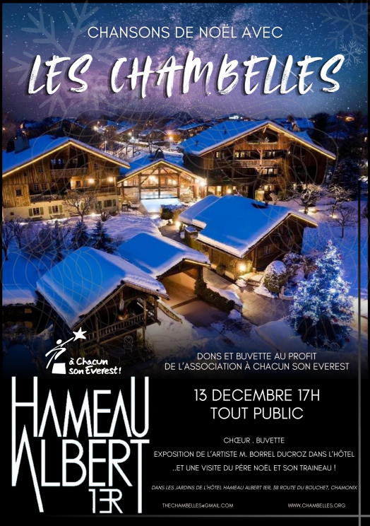 Chansons de Noel avec Les Chambelles au Hameau Albert 1er