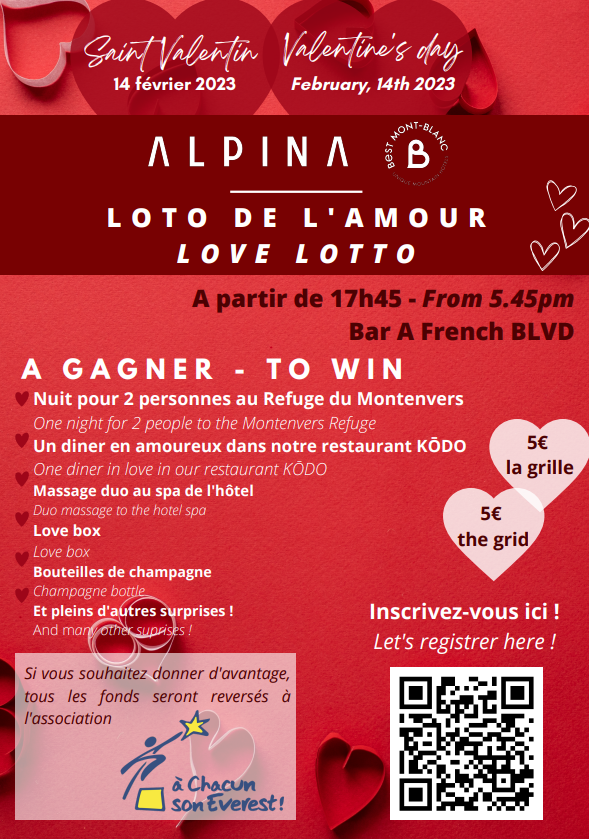 Loto de l'amour à l'Alpina