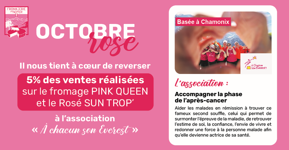 La fromagerie du Noyer se mobilise pour Octobre Rose