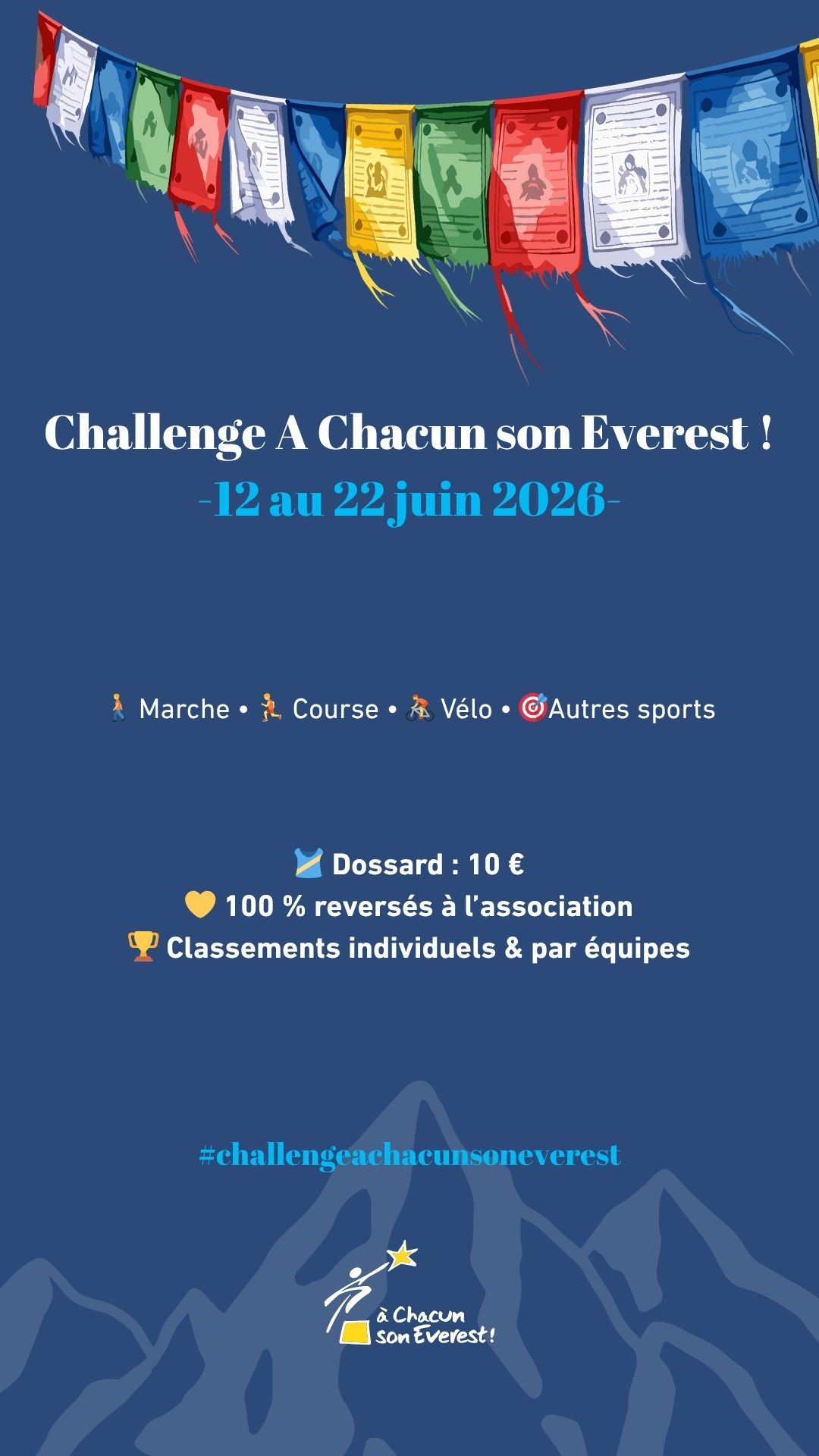 Lancement du 1er Challenge À Chacun son Everest ! 
