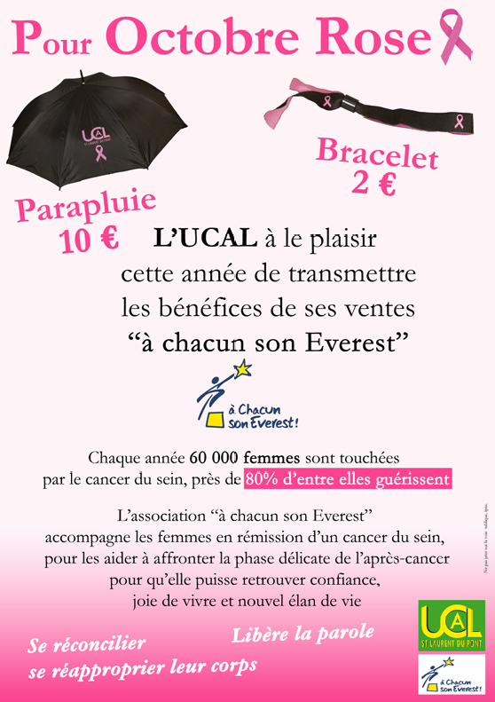 L'UCAL se mobilise pour Octobre Rose