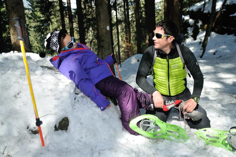 Stephane au petit soin en bon professionnel de la montagne