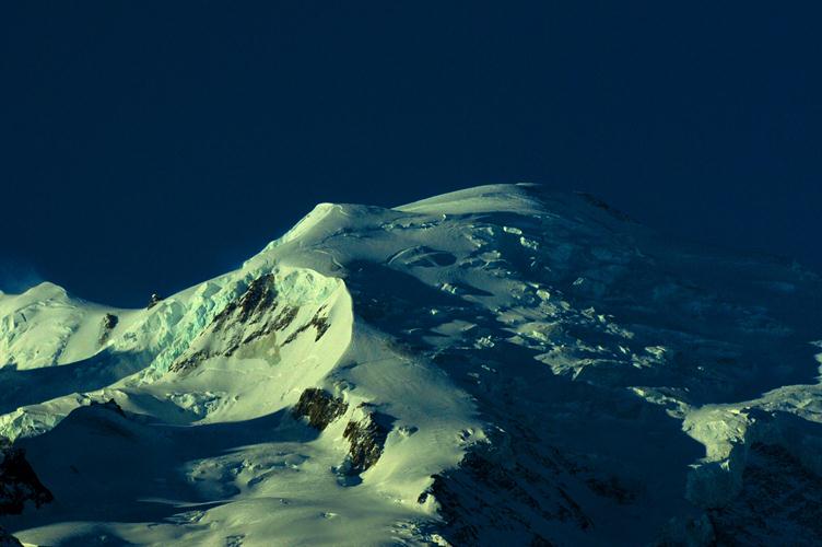 Lever de soleil sur le Mont Blanc tôt ce matin !