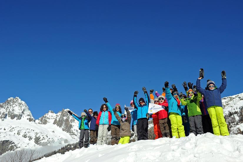 Tous sous les sommets chamoniards ce matin !