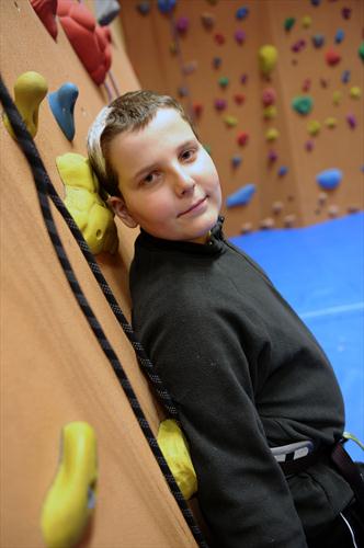 Moment de concentration pour Théo.