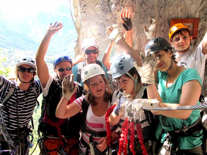Un peu plus loin à Samoens, on est également paré pour se lancer dans une grande via ferrata !