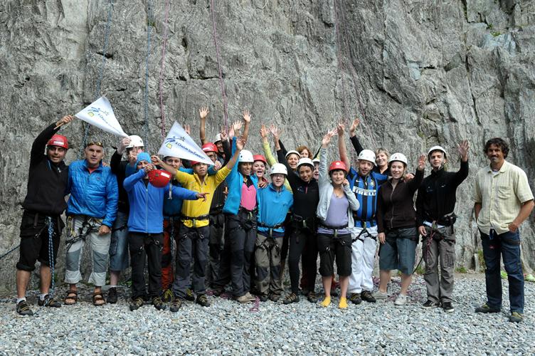 Au pied du mur des Gaillands, une troupe prête à donner de la "voie" !