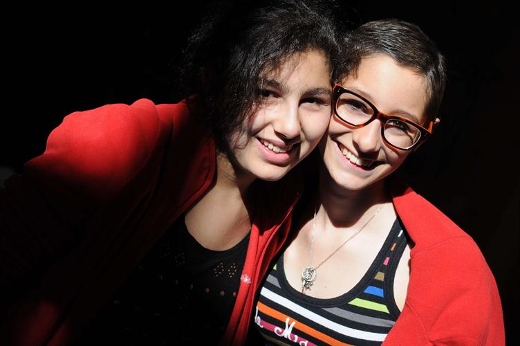 Deux belles de varrape sous les projecteurs chamoniards, Anaëlle et gabrielle !