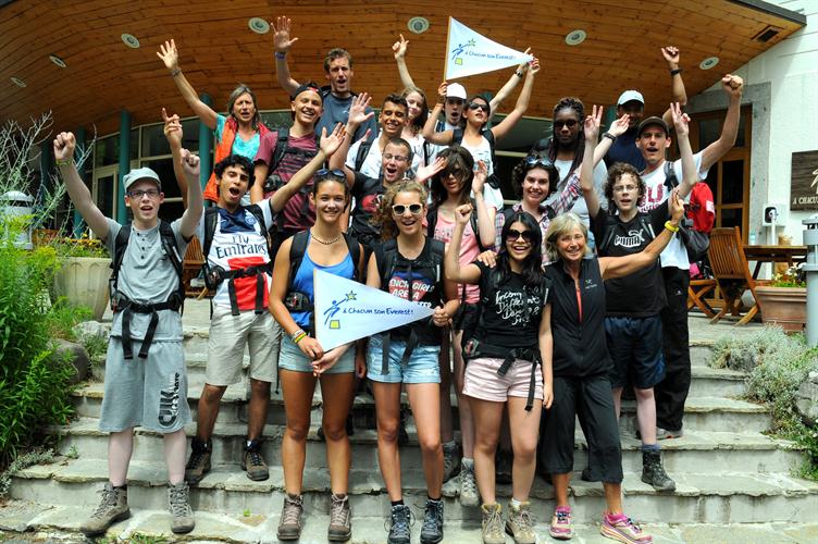 1ère photo de groupe de la semaine, juste avant le départ !