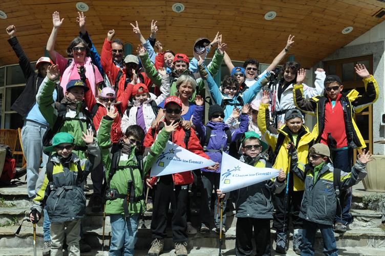 1ère photo de groupe de la semaine ! Attention, départ dans quelques minutes !