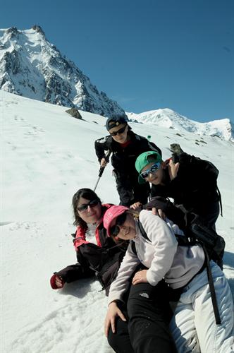 Petite pause entre professionnel de la montagne avant de repartir !