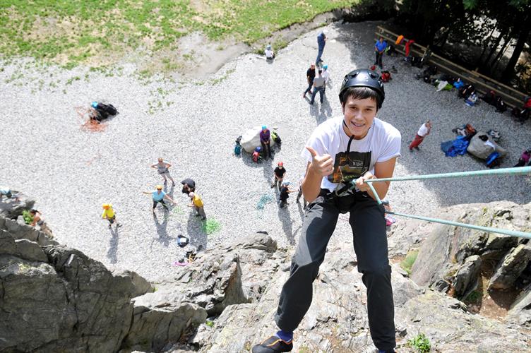 1ère voie sortie et 1ère descente pour Jérémy !
