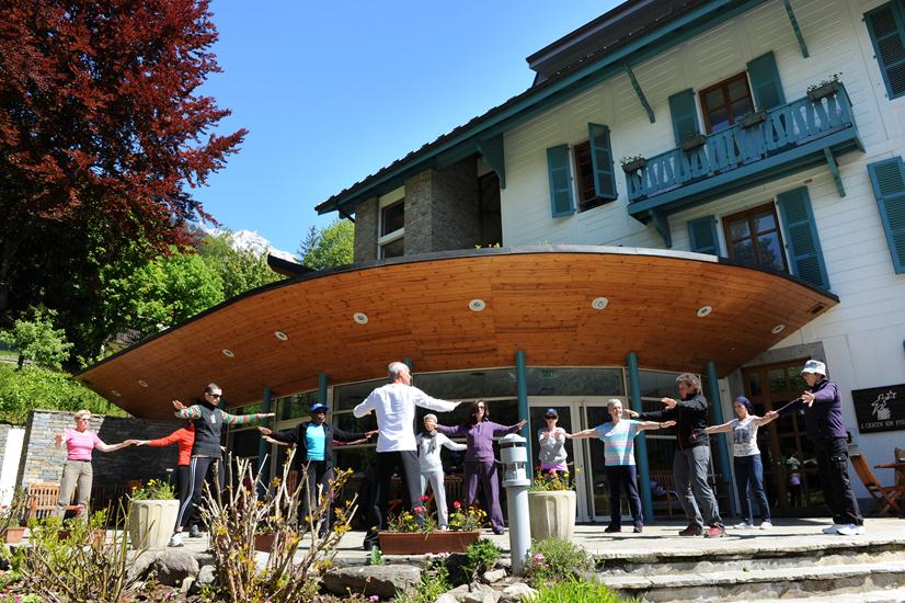 On est trop bien sur la terrasse!