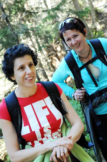 Deux randonneuses inséparables: Claude et Dorine !
