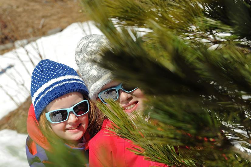 Aline et Clémence en mode camouflage ! :))