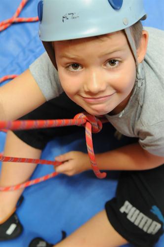 Au point de chute, le franc sourire de Benjamin !