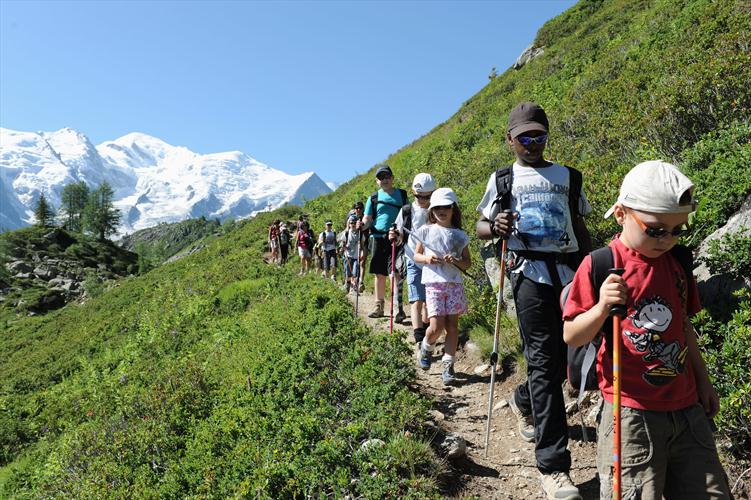 On laisse le Mont Blanc derrière nous...