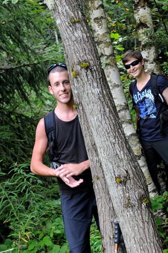 Les costauds de la rando fidèles au poste ! Anthony et Thomas.