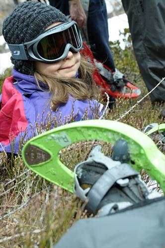 La jolie Capucine, posée telle une fleur sur le sol alpin !