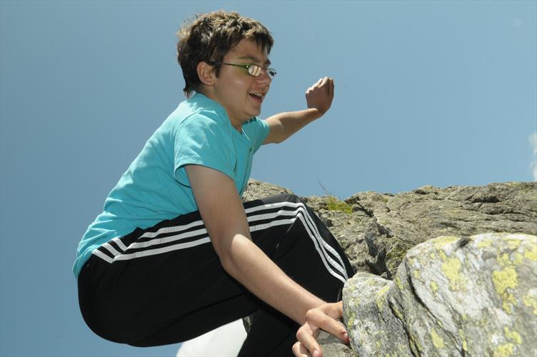 Et hop ! Saut final vers notre point culminant ce matin ! (Mathieu)