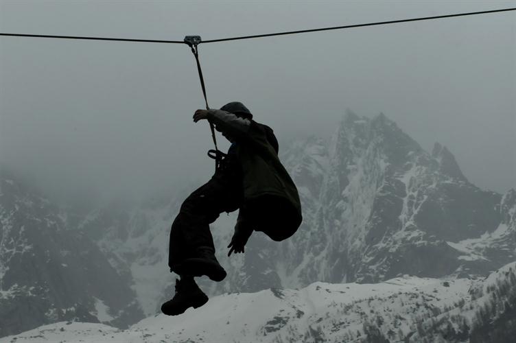 Tyrolienne fantastique sous les cimes chamoniardes ! (Adrien)