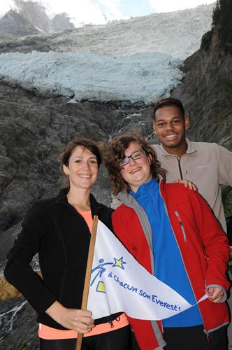 Et nous voici au pied du fameux glacier des Bossons!