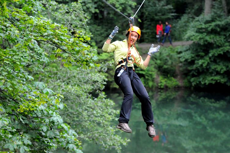 La jolie Alexia en pleine descente fulgurante !