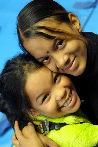 Mérédith et Mileina, en mode tendresse !