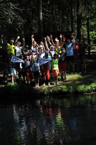 Une petite pause multicolore sur les rives de l