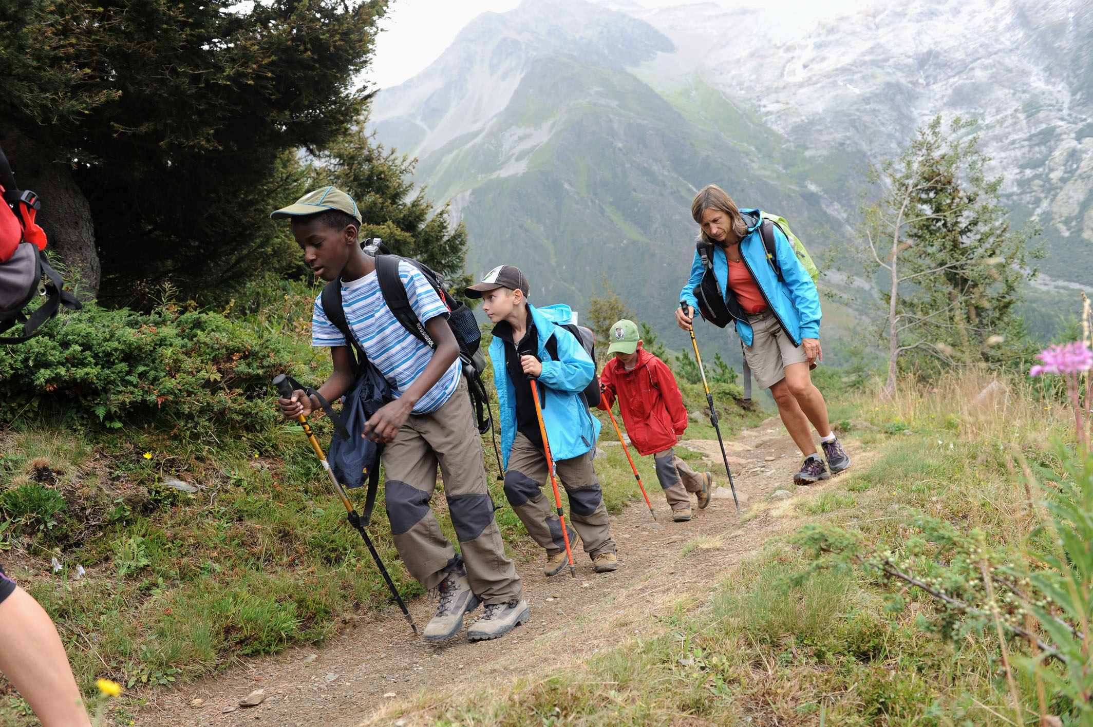 On laisse un immense glacier derrière nous pour aller toujours plus haut!