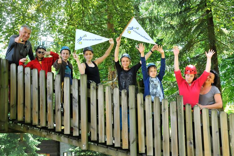 Toute la bande réunie sur la passerelle de départ !