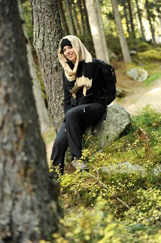 Anaïs posés au repos dans la tendre flore chamoniarde !