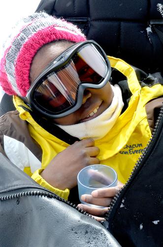 Comment c’est trop cool le tandem ski ! J’adoooooreee !!! (Bénie)