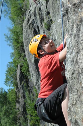 Mathieu, après quelques ascensions fructueuses, s