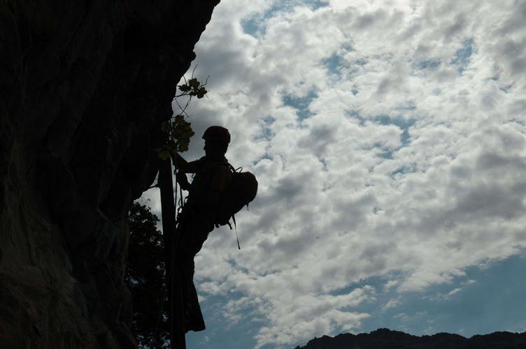 Fin de la Via ferrata ! On atteint les échelles finales qui nous mènent vers la sortie ! (Florian)