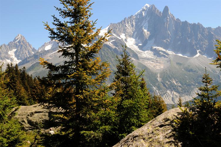Une vue sur les montagnes et on repart!
