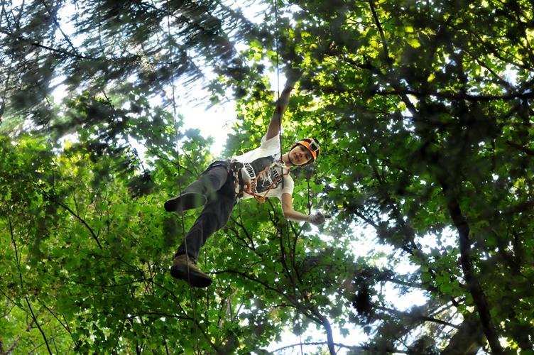 Séb, lui aussi haut dans les airs, à l