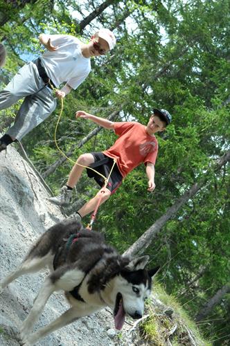 Jordan et Geoffrey en une descente périlleuse !