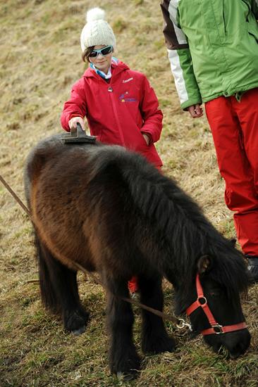 Jeanne et son destrier !
