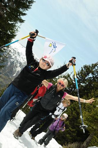 Pauline et Bertille, entourées de Christine et Marylise !