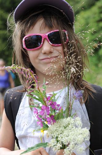 En plus, on prend le temps de composer de jolis bouquets!