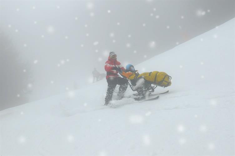 Fin de journée: dernière descente et... on rentre au chaud !